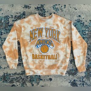 New York Knicks tie dye pullover sweatshirt
